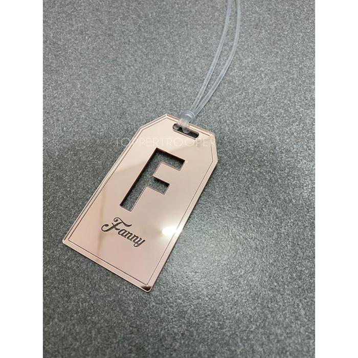 INISIAL GANTUNGAN KOPER / INITIAL LUGAGGE TAG / LUGGAGE TAG NAMA CUSTOM / CUSTOM GANTUNGAN KOPER