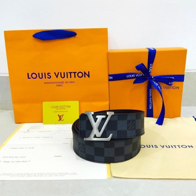 [BARU] IKAT PINGGANG LV BELT PREMIUM MIRROR ORIGINAL - DAMIER GRAPHITE