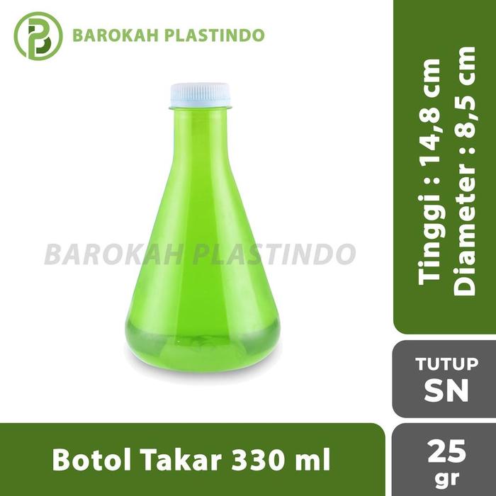 Botol Takar 330 ml / Botol Plastik 330 ml / Botol Lab 330 ml / Botol 330 ml