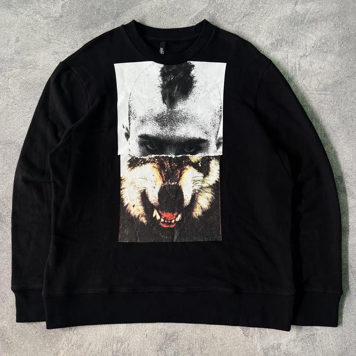 Neil Barret Mohawk Wolf crewneck authentic original
