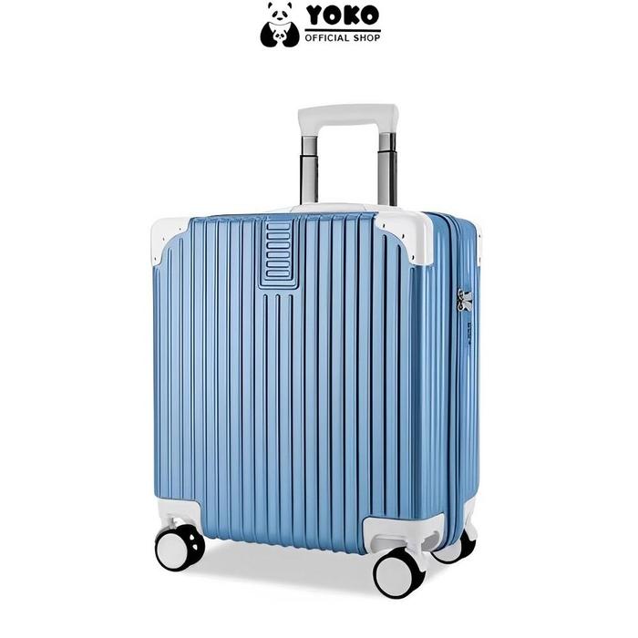 YOKO Koper 18 Inch Koper Mini Mode Koper Pilot Tsa Lock Silent Wheels Bahan PC premium Tahan Banting