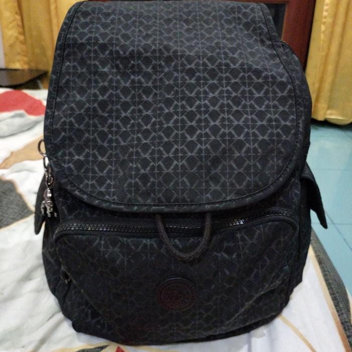 Preloved Kipling City Pack S Backpack Ransel Hitam Like New