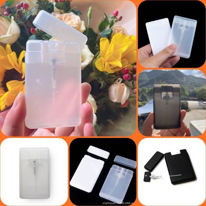 Botol Spray Plastik 20ml Pocket Card Kartu Parfum Hand Sanitizer
