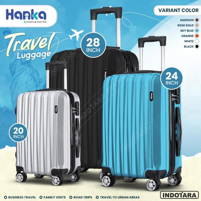 Koper 20, 24, 28 Inch Hanka - Koper ABS Koper Bagasi Koper Kabin