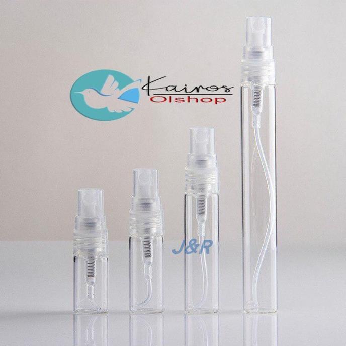 Botol Spray 2ml Mini Kaca Decant Parfum Vial Pen Refill Isi Ulang Refillable Travel Size Grosir