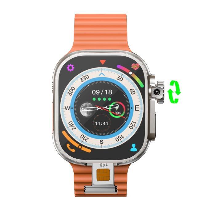 [BARU] DW99 ULTRA 4G ANDROID SMART WATCH - AMOLED SCREEN CAMERA RAM 4GB + ROM 64GB