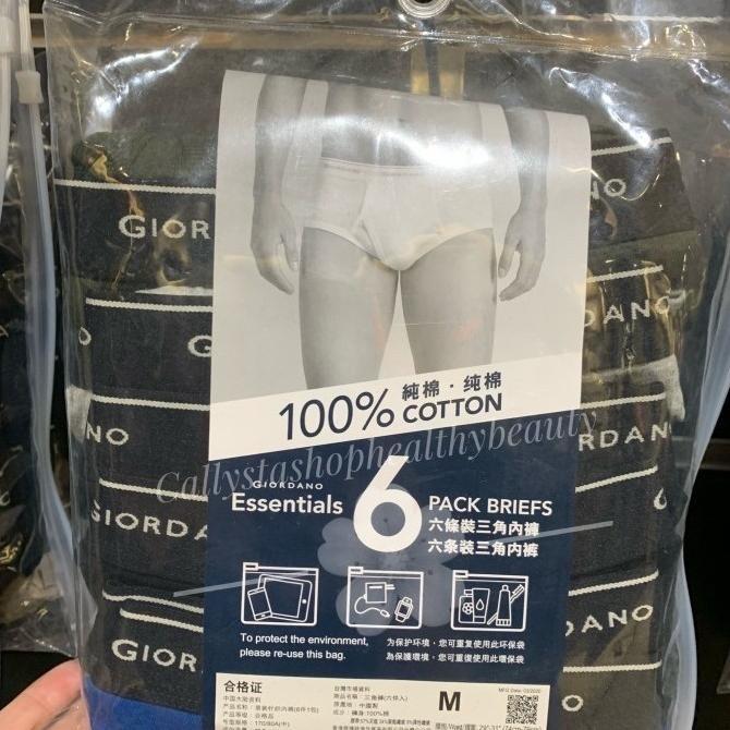 [BARU] GIORDANO CELANA DALAM PRIA GIORDANO 1 PACK ISI 6PCS NEW SALE FROM 379K