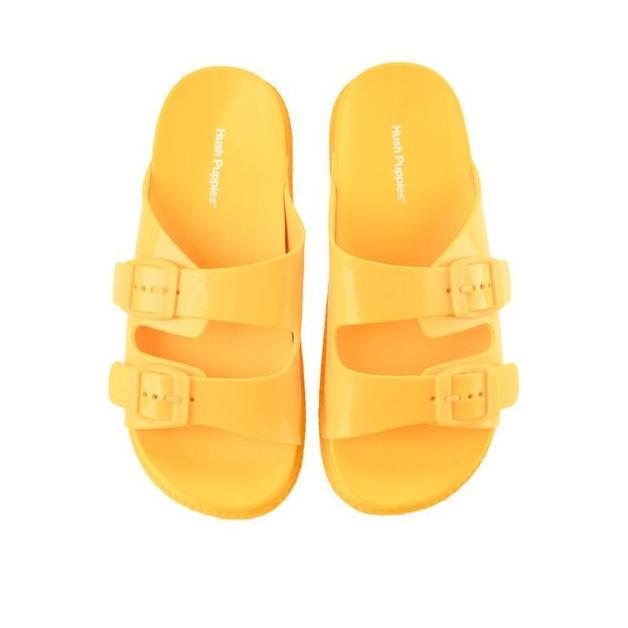 BEST PRODUK HUSH PUPPIES SANDAL WANITA PEYTON DOUBLE BUCKLE IN YELLOW