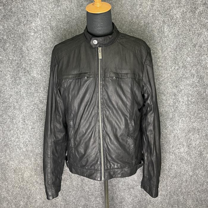 Calvin klein jeans bikers leather jacket