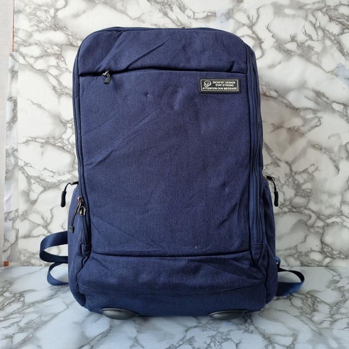 TAS RANSEL DICKFIST PRIA WANITA SECOND BRANDED IMPORT NAVY