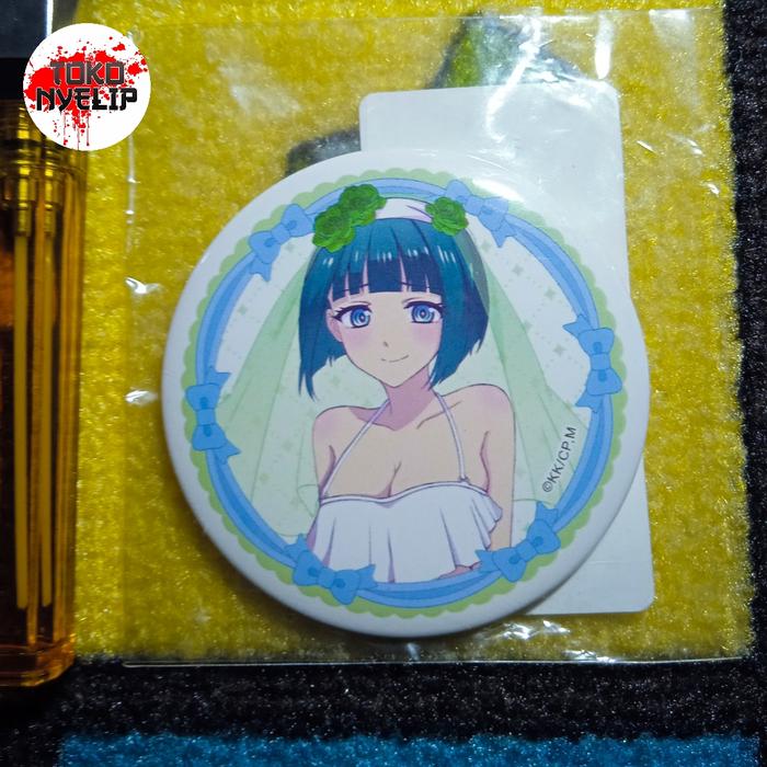 Pin Badge Megami No Cafe Terrace Shiragiku Ono - Pin Badge Shiragiku Ono - Merch Pin Badge Megami No