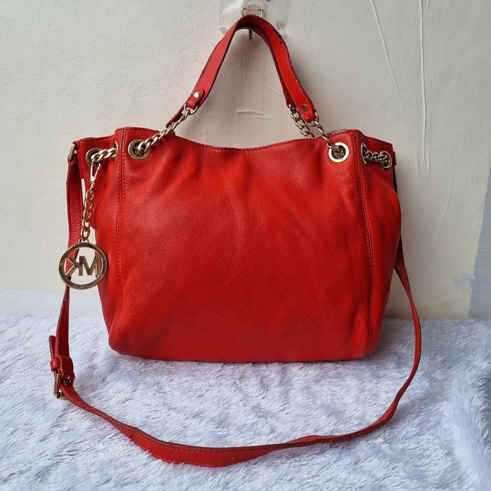 TAS PESTA SLING MK. WANITA KULIT ASLI SECOND BRANDED IMPORT / TAS TOTE MK WANITA