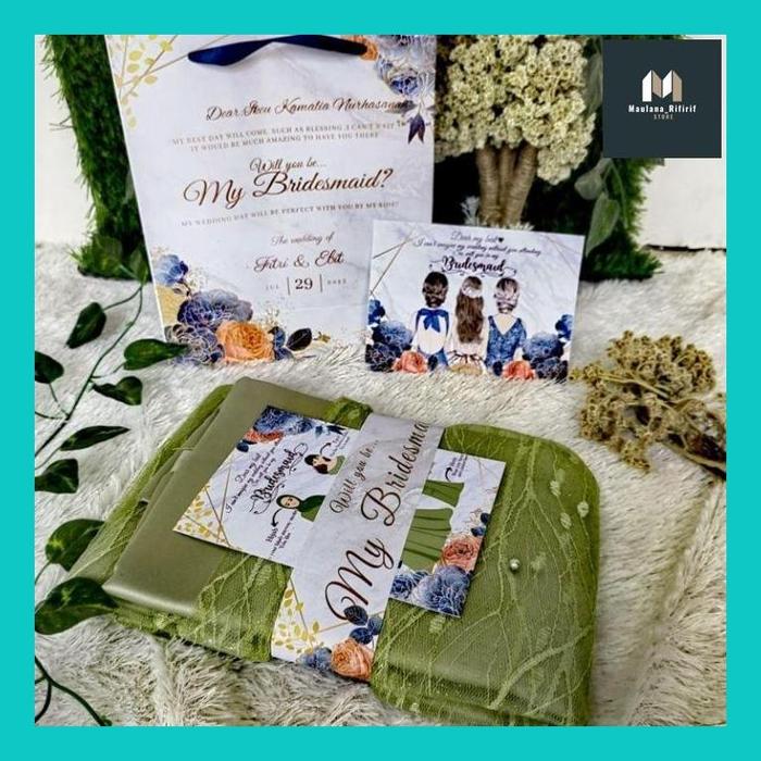 MAULA** [PAKET MURAH]BRIDESMAID VELVET + TILE AKAR WARNA SAGE GREEN SERAGAM PENGANTIN