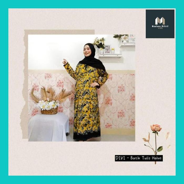 MAULA** DASTER PANJANG BATIK TUBAN BATIK GEDONG TUBAN GAMIS PANJANG KANCING DEPAN KHAS TUBAN ASLI BA
