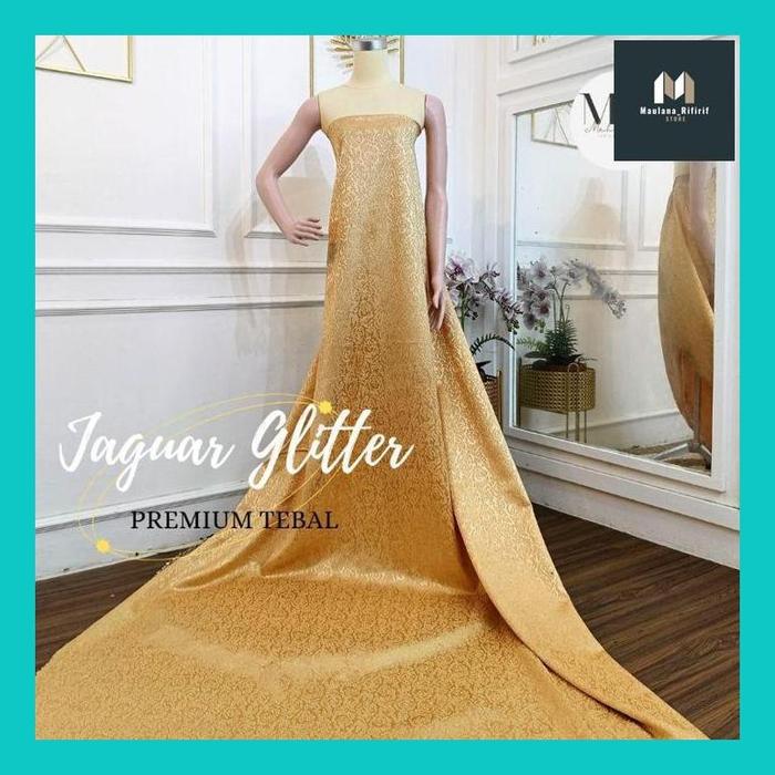 MAULA** KAIN JAGUARD GLITTER PREMIUM / KAIN JAGUARD TEBAL PREMIUM / BAHAN KAIN UNTUK GAUN / KAIN JAC