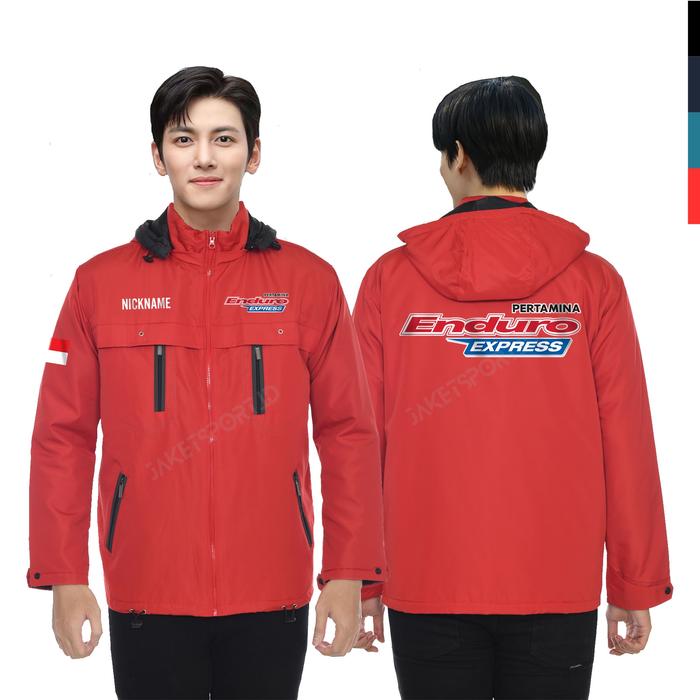 JAKET PERTAMINA ENDURO EXPRESS CUSTOM | JAKET CLIMBER PARASUT CUSTOM | JACKET PERUSAHAAN SCOTLIGHT