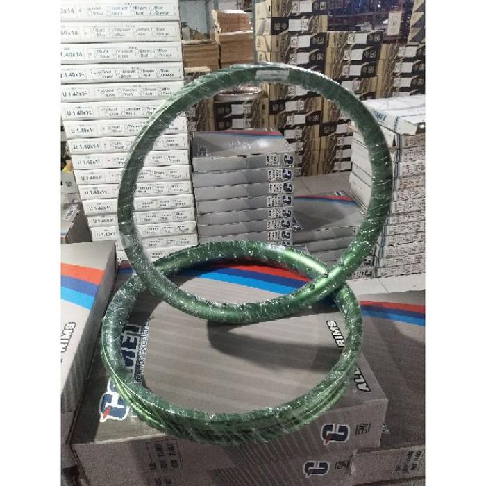Velg COMET U Shape 1set 140 160 Ring 17 COMET ORIGINAL Green