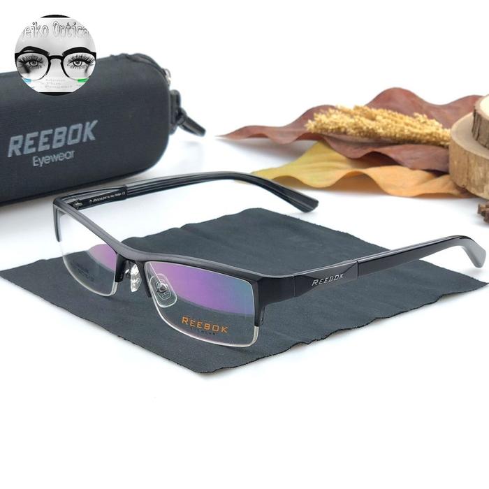 Kacamata Frame Pria Titanium Carbon Half Sporty REEBOK Rbk5211_s54 No Corrosion