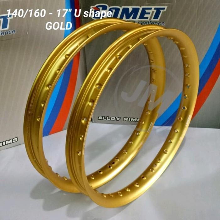Velg COMET U Shape 1set 140 160 Ring 17 COMET ORIGINAL Gold