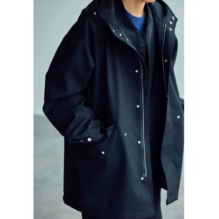 Fishtail Parka Jacket for Men Windbreaker Coat Spring and Autumn