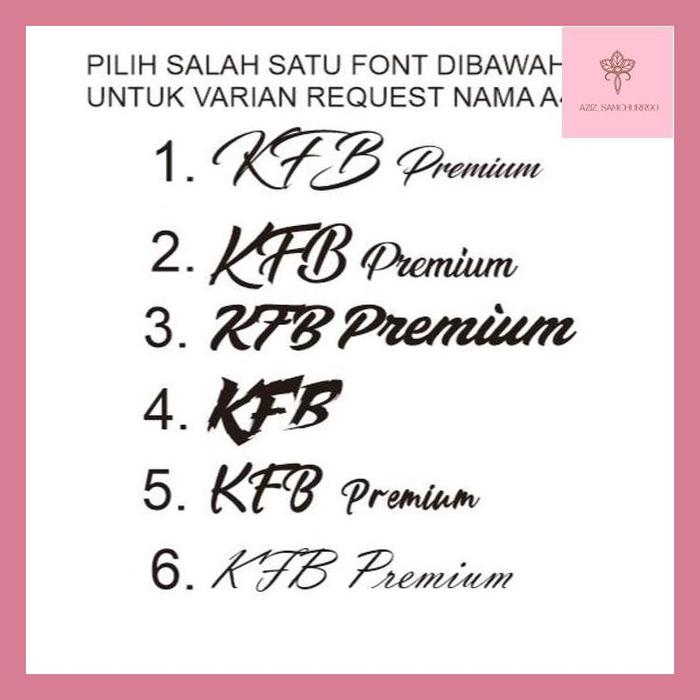 AZIZ^ DECAL WATER SLIDE UNTUK BLANK KFB ^^