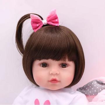 Reborn Baby Doll Toddler Real Soft Touch Maddie with Hand-Drawing Hair Silikon Boneka Reborn NPK 48 