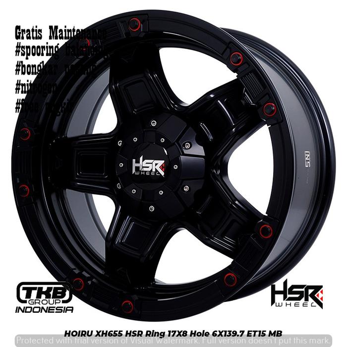Toko jual velg mobil offroud r17 hsr hoiru 6x139,7 untuk pajero fortuner hilux triton