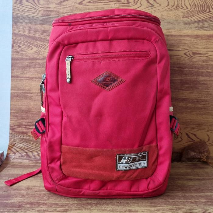 TAS RANSEL NEW BALANCE PRIA WANITA SECOND BRANDED MERAH / TAS BACKPACK NB PRIA