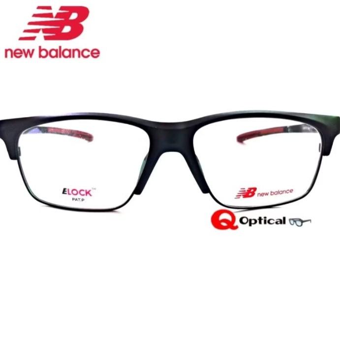 Kacamata Frame Pria New Balance E_Lock NB09101-C5 Black _Model Sporty Elegan
