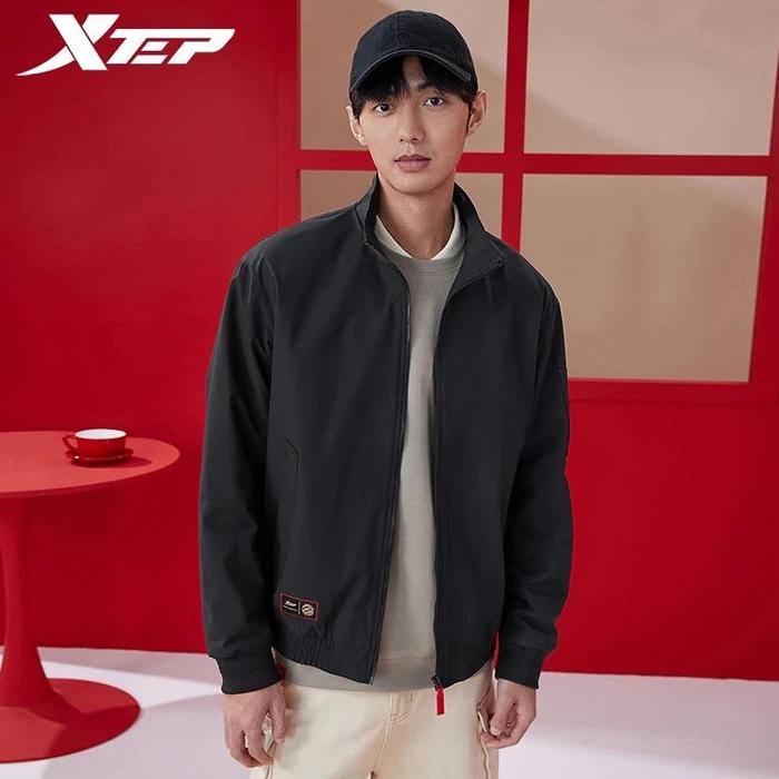 Xtep Jacket For Men 2024 Spring Street Training Mens Coat Keep W