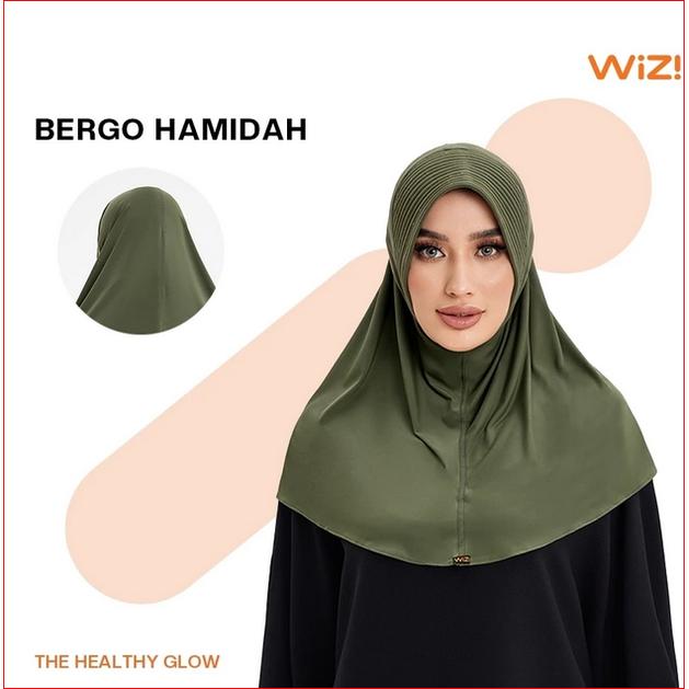 Hijab Jilbab Kerudung Wanita Dewasa Sport Olahraga Yoga Fitness Gym Polos WiZi BERGO DAILY HAMIDAH O
