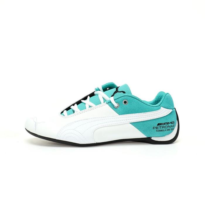 Mercedes-AMG Petronas F1 x Sepatu Puma Future Cat OG"White Spectra Green" Original