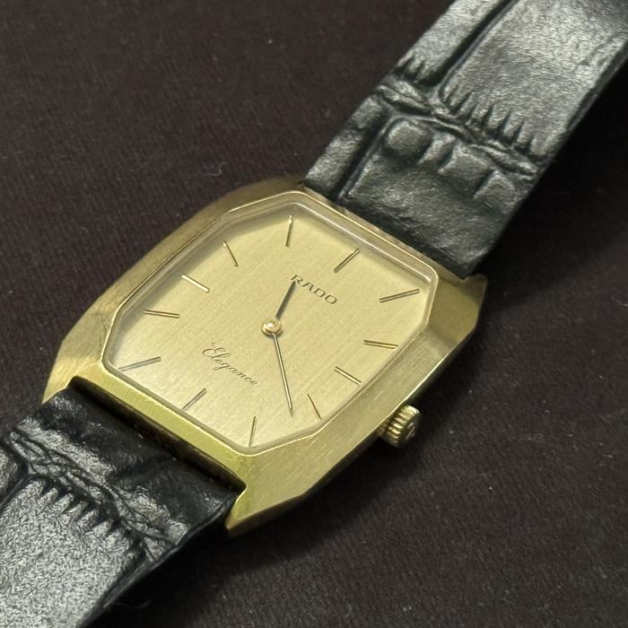 Nego RADO Elegance Watch Manual Winding Super Rare kolektor jam tangan pria wanita vintage tank