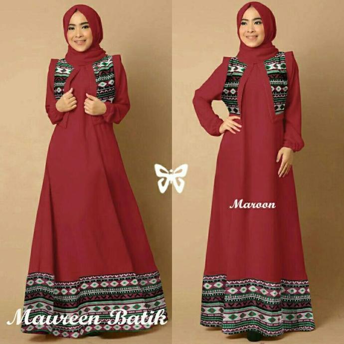Gamis / Pakaian wanita muslim Maureen Batik Syari