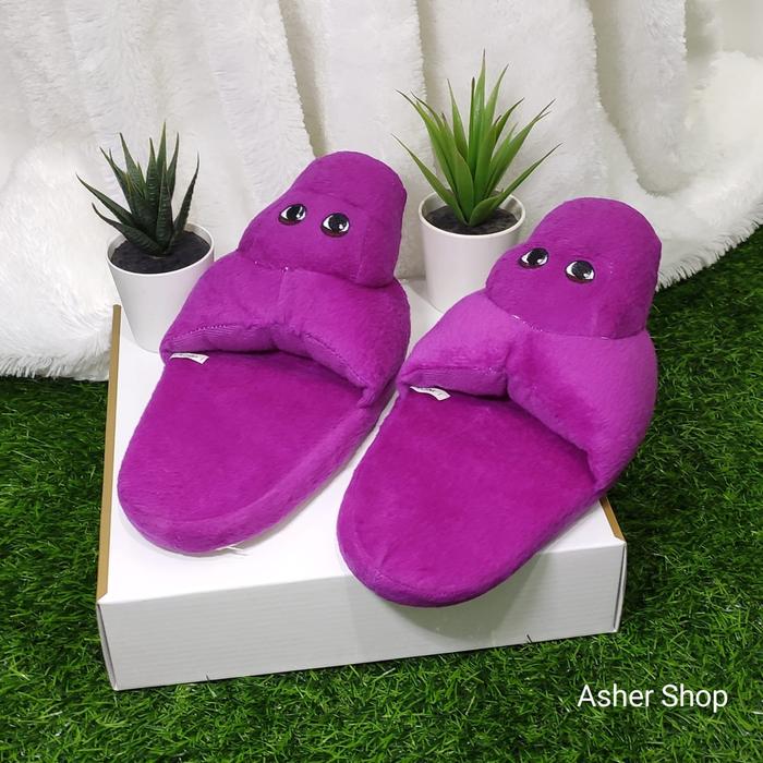 Slipper Barney warna Ungu