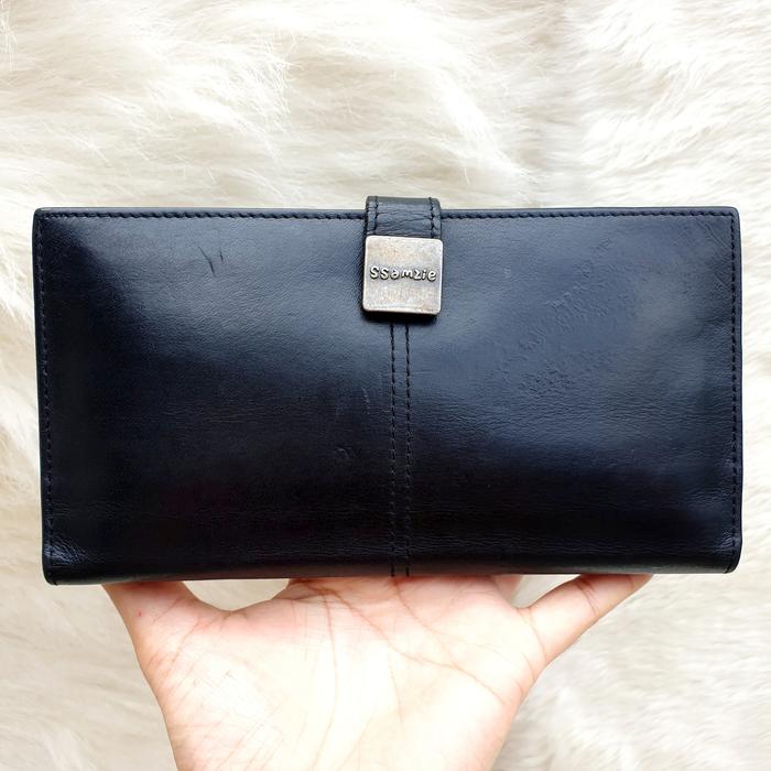Dompet Ssamzie Lipat Panjang Kulit Asli Banyak Ruang Wanita Second