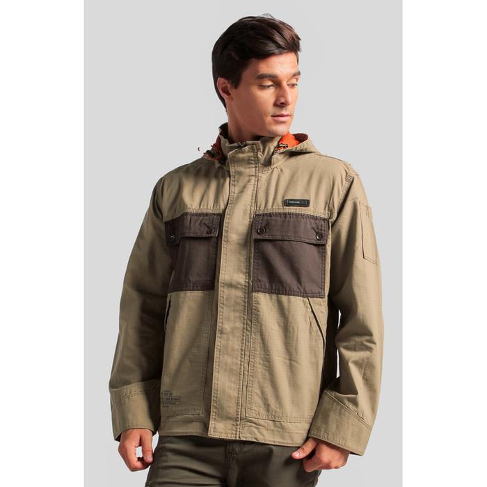 JAKET PRIA CASUAL KATUN RIPSTOP MGEE MACTO 005 CREAM