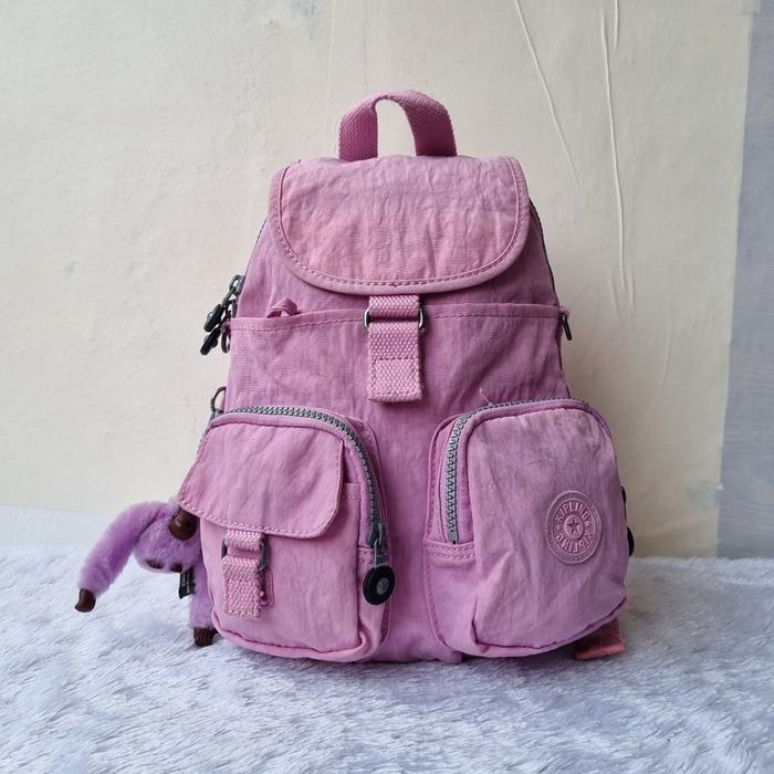TAS RANSEL KIPLING FASHION WANITA SECOND BRANDED PINK / TAS RANSEL KIPLING WANITA