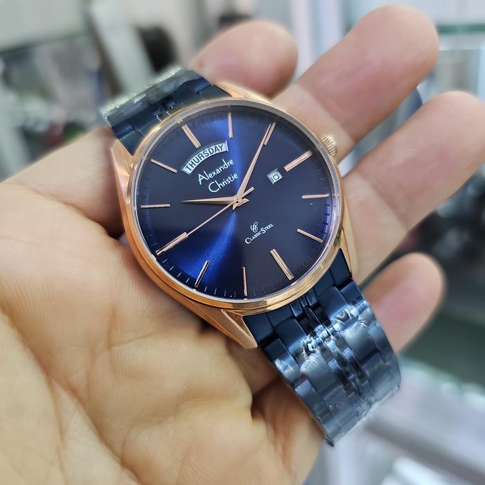 jam tangan pria ALEXANDRE CHRISTIE 8588 MEBURBU