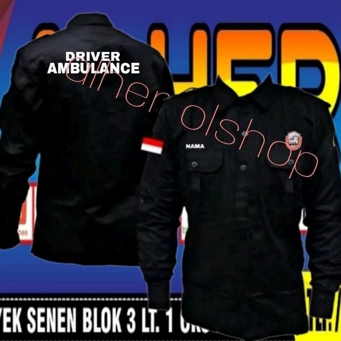 kemeja driver ambulance baju driver ambulance Pdh driver ambulance