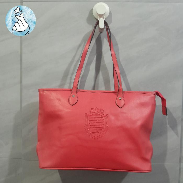 Preloved tote bag pink korea