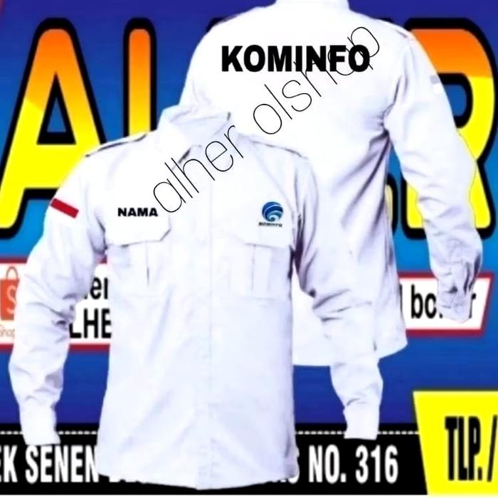 kemeja Kominfo baju Kominfo seragam Kominfo Pdh Kominfo baju kerja kom
