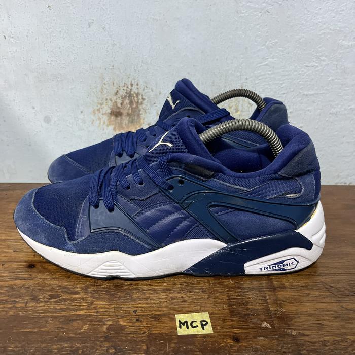 Sepatu second ori puma trinomic navy size 40