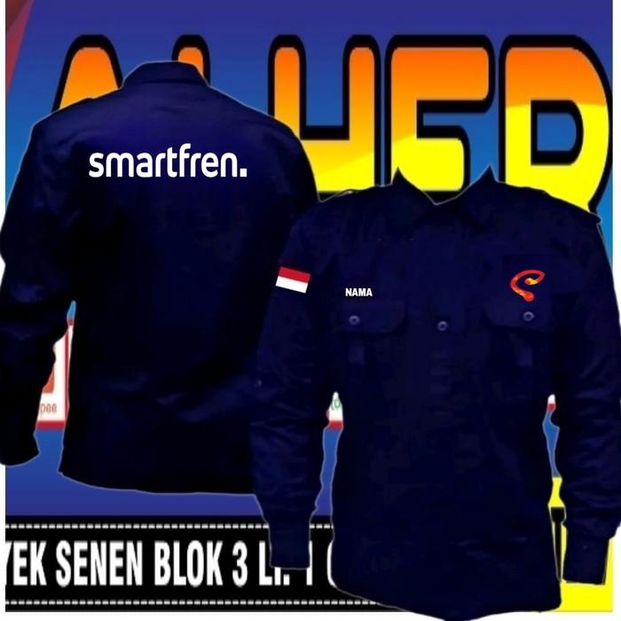 kemeja Smartfren baju Smartfren seragam Smartfren Pdh Smartfren