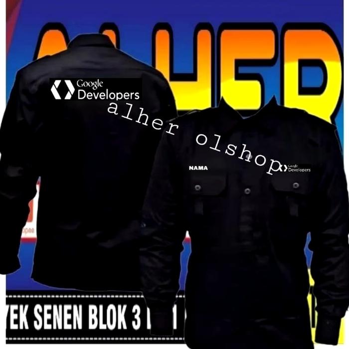 Kemeja google developer baju google developer seragam google developer