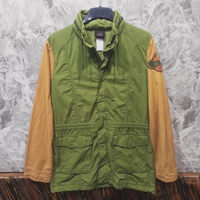 jaket pria MLB cardinal sz XL kombinasi 2warna model parka hidden hoodie