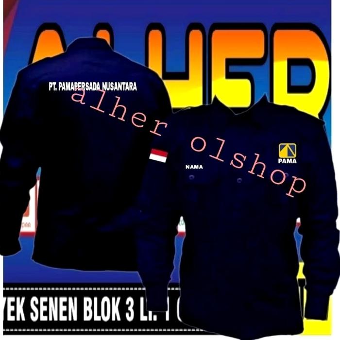 kemeja PT PAMA persada baju PT PAMA persada seragam PT PAMA persada pd