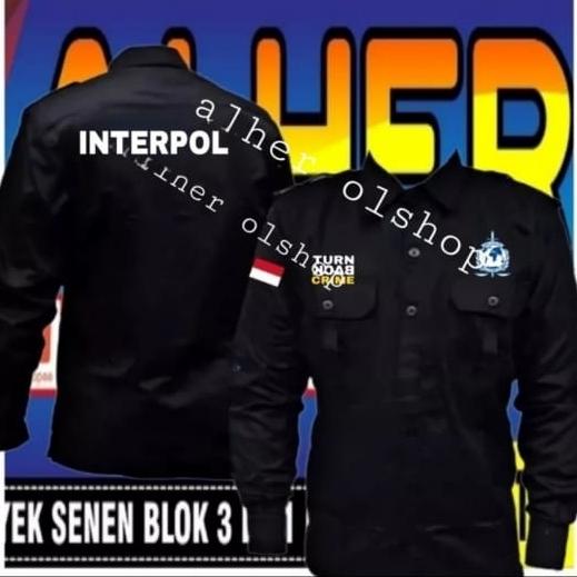 kemeja interpol baju interpol seragam interpol Pdh interpol Pdl interp