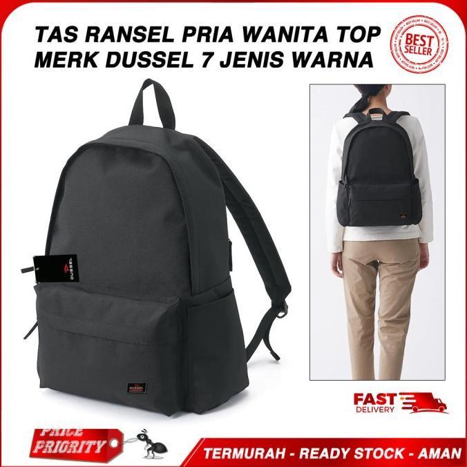 Tas Ransel Punggung Tas Laptop Kuliah Sekolah Wanita Pria Merk Dussel