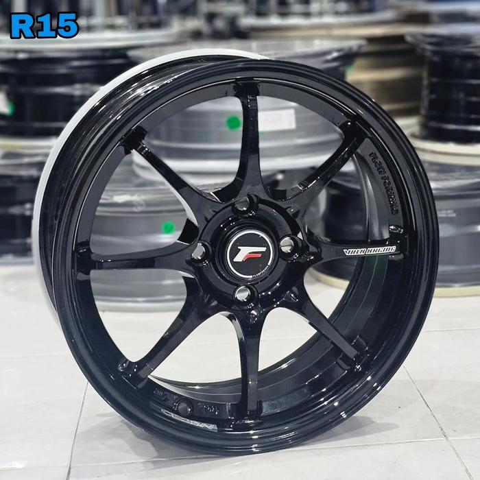 velg mobil ring 15 CE28 FLOW FORMING LEBAR 6,5 ET 42 velg racing R15 Brio soluna ignis freed vios Co
